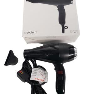 Used Few Times - Elchim Milano Ceramic Hair Dryer Black/Silver
